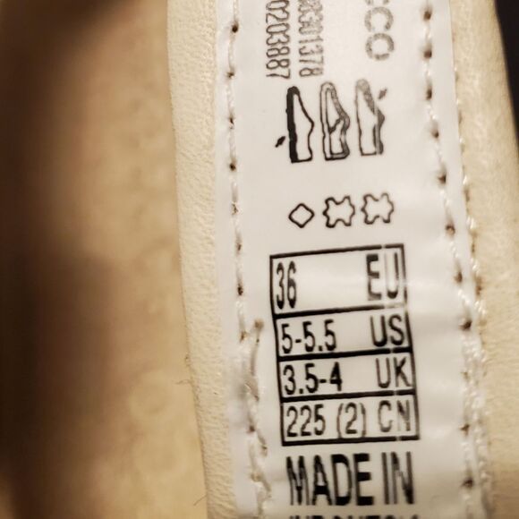 ECCO cream strappy sandals 5-5.5 - Picture 6 of 7